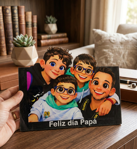 Cuadro Disney personalizado con tus personas favoritas