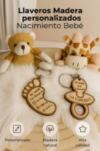 Llaveros de madera