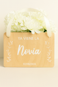 Cartel de madera