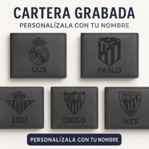 cartera personalizada escudo futbol