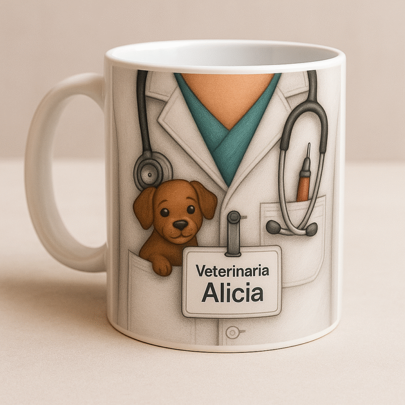 Taza personalizada de profesiones con nombre - Imagen 3