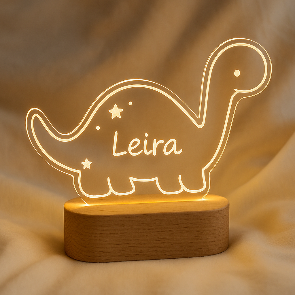 Lámpara LED infantil personalizada con nombre | Hecha a mano en Barcelona - Imagen 7