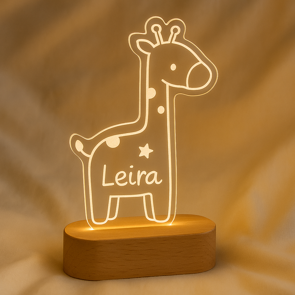 Lámpara LED infantil personalizada con nombre | Hecha a mano en Barcelona - Imagen 5