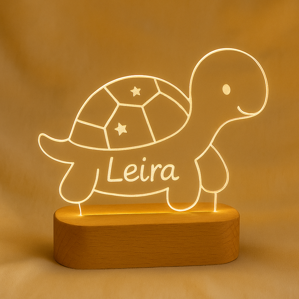 Lámpara LED infantil personalizada con nombre | Hecha a mano en Barcelona - Imagen 2