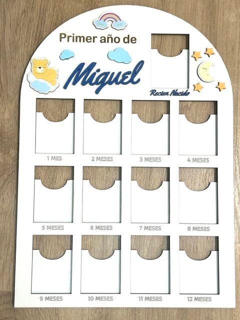 Cuadro “Mi Primer Año” personalizado | Hecho a mano en Barcelona - Imagen 5