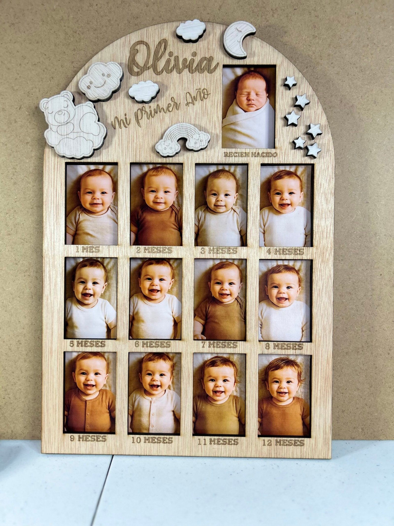 Cuadro “Mi Primer Año” personalizado | Hecho a mano en Barcelona