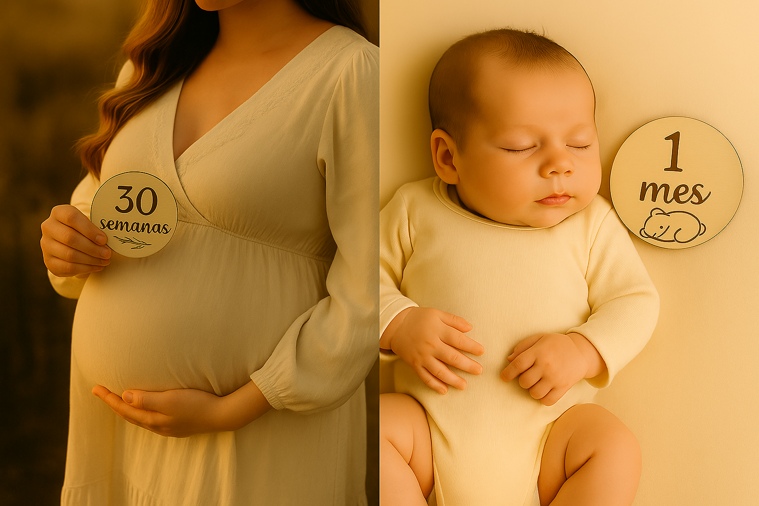 Pack Cumples Embarazo + Bebé personalizado | Hecho a mano en Barcelona