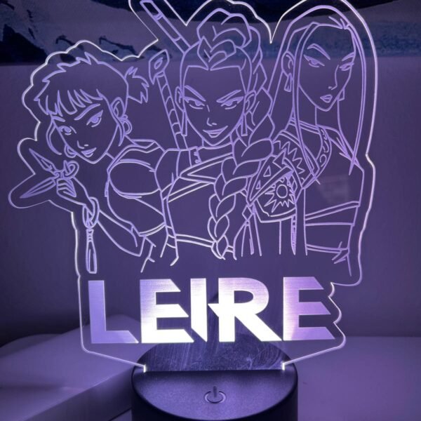 Lámpara LED K-Pop personalizada con nombre (metacrilato)