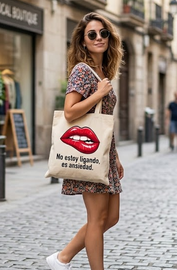 Tote Bags de Algodón con Frases Originales y Divertidas - Colección Humor Yolascraft