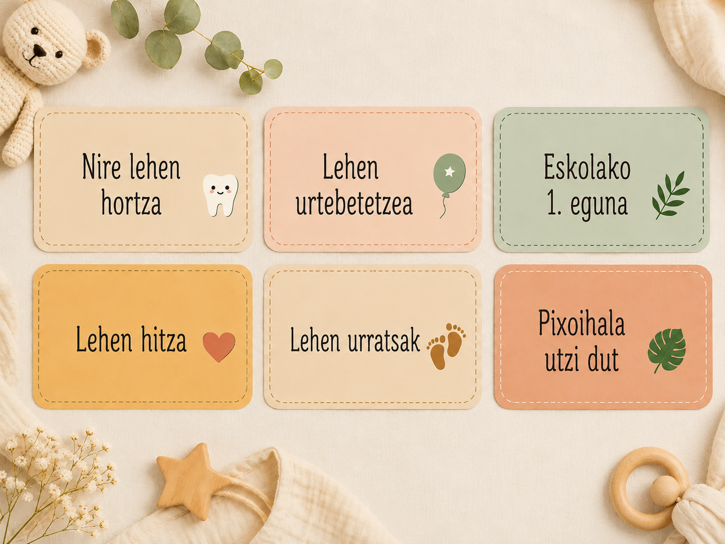 Medidor de Altura Infantil de Madera Dinosaurios – Personalizado con Nombre e Hitos - Imagen 10