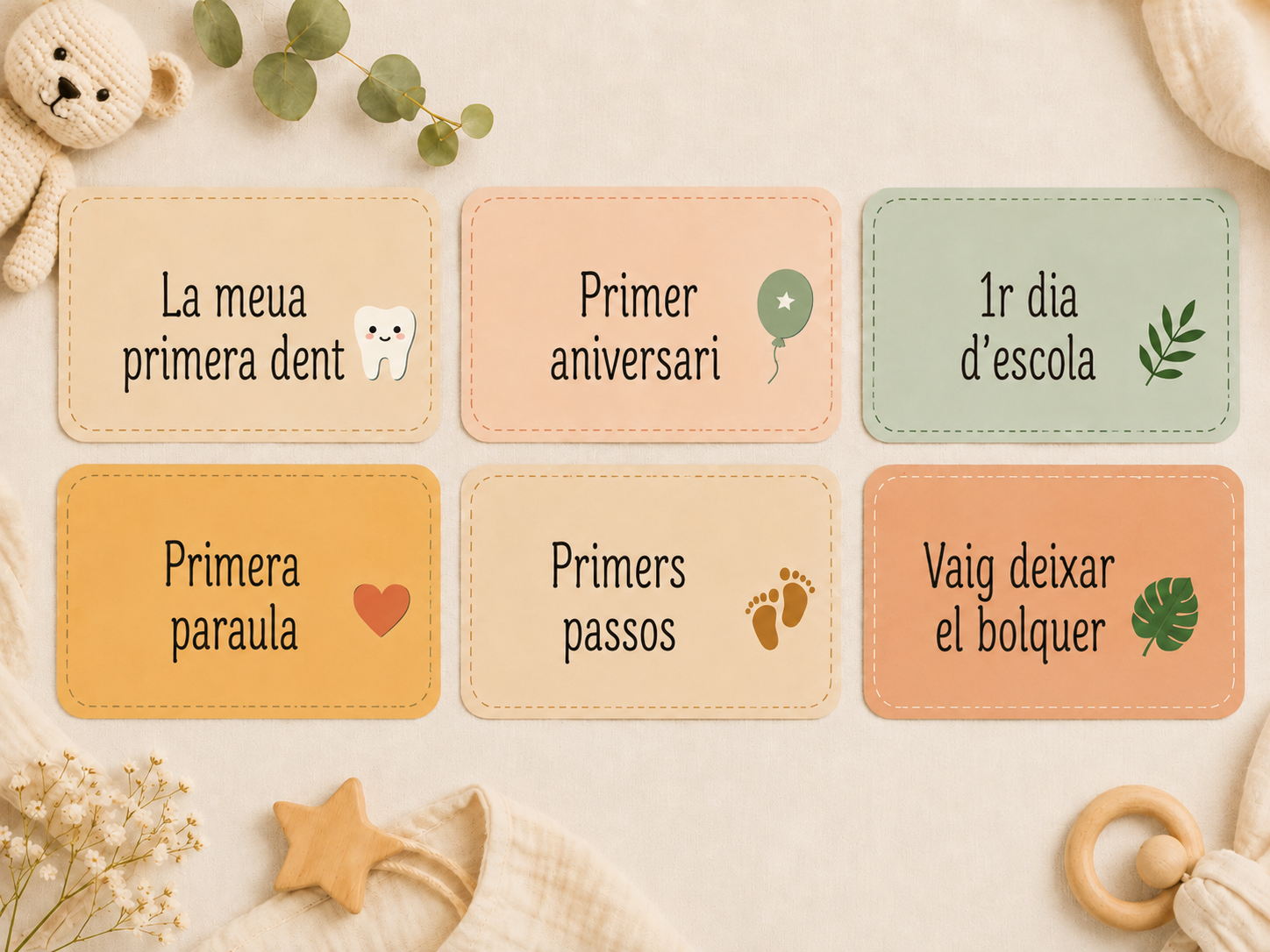 Medidor de Altura Infantil de Madera Dinosaurios – Personalizado con Nombre e Hitos - Imagen 12